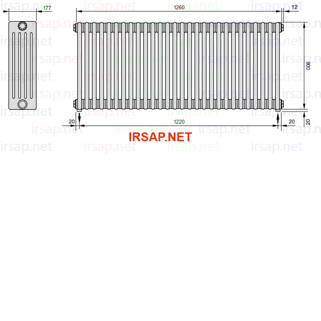 Радиатор IRSAP Tesi 50900/28 T16 CL 01